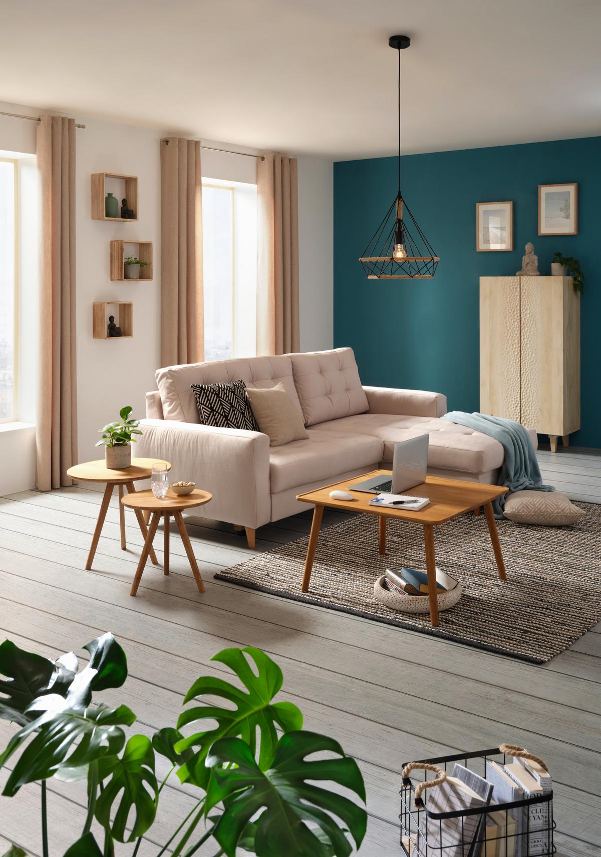 ODKLÁDACÍ STOLEK SIEGEN - přírodní barvy, Konvenční, dřevo (50/45cm) - Zandiara