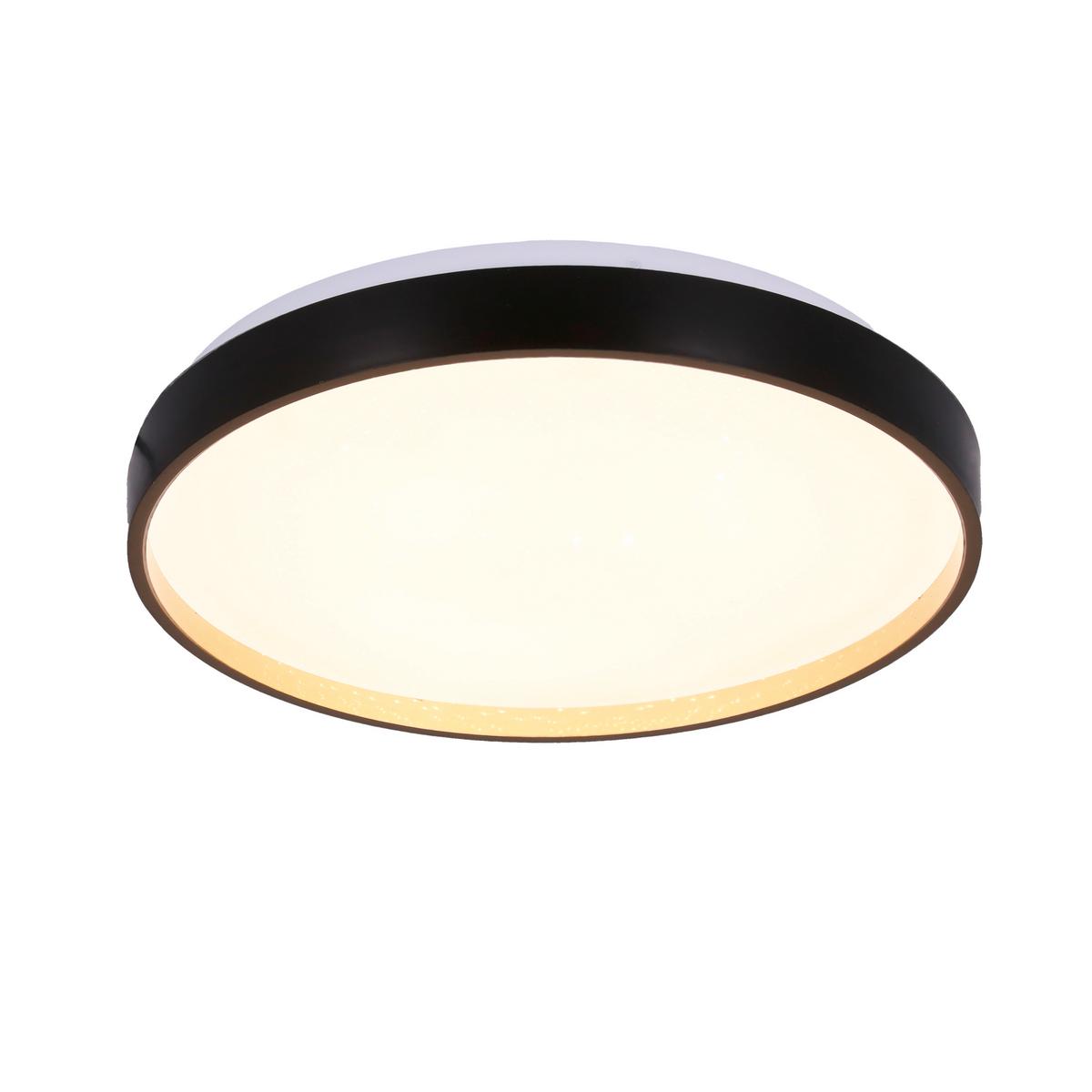 Led-deckenleuchte 13-11299 Florida - Goldfarben/Schwarz, KONVENTIONELL, Kunststoff/Metall (33/33/6cm)