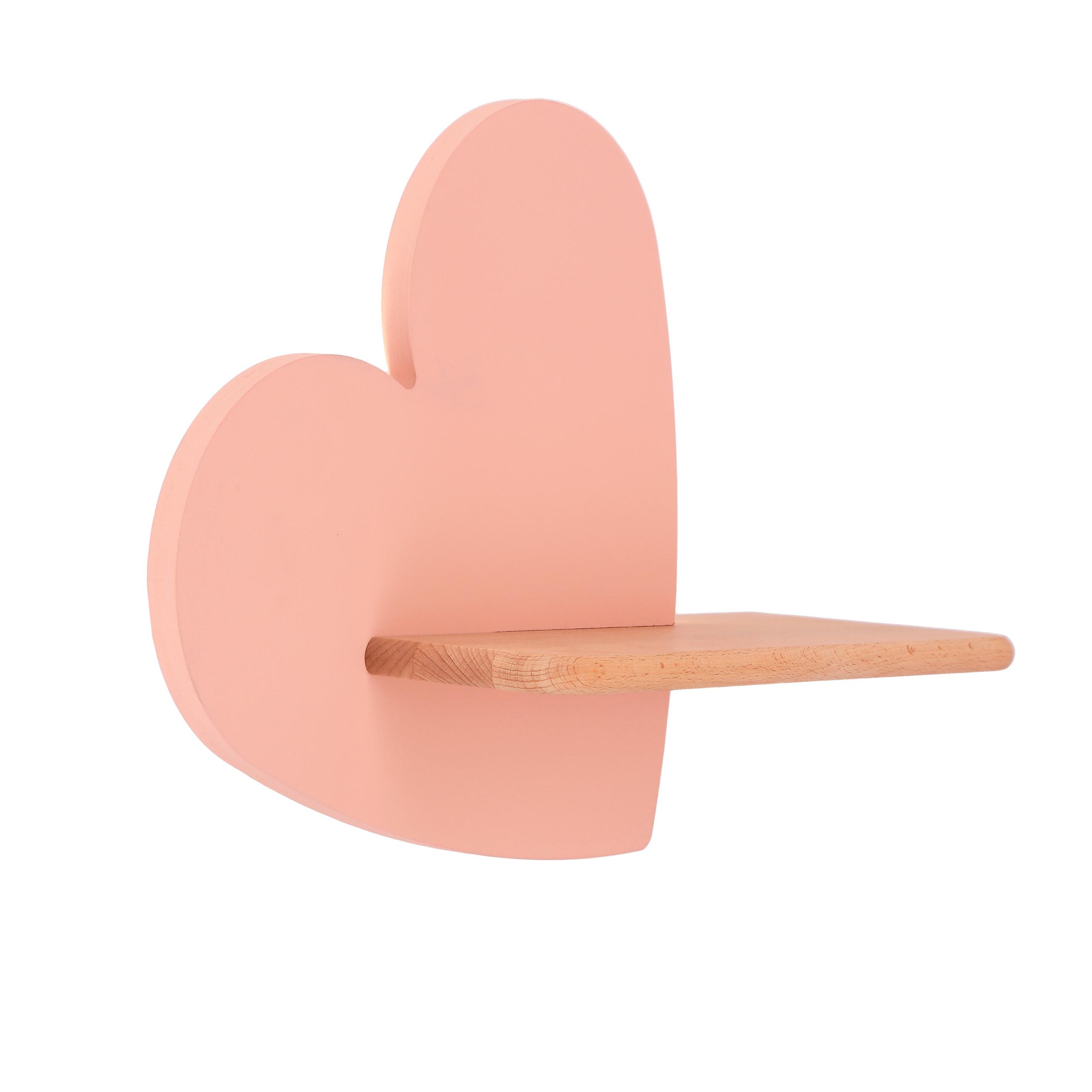 Kinderwandleuchte 21-03850 Heart - Pink, KONVENTIONELL, Holz/Holzwerkstoff (36/12/26cm)
