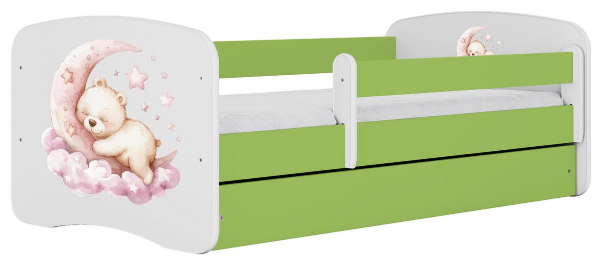 Kinder-/Juniorbett Babydreams inkl. Matratze 80x160 - Birkefarben/Weiß, MODERN, Holz/Holzwerkstoff (80/160cm) - MID.YOU