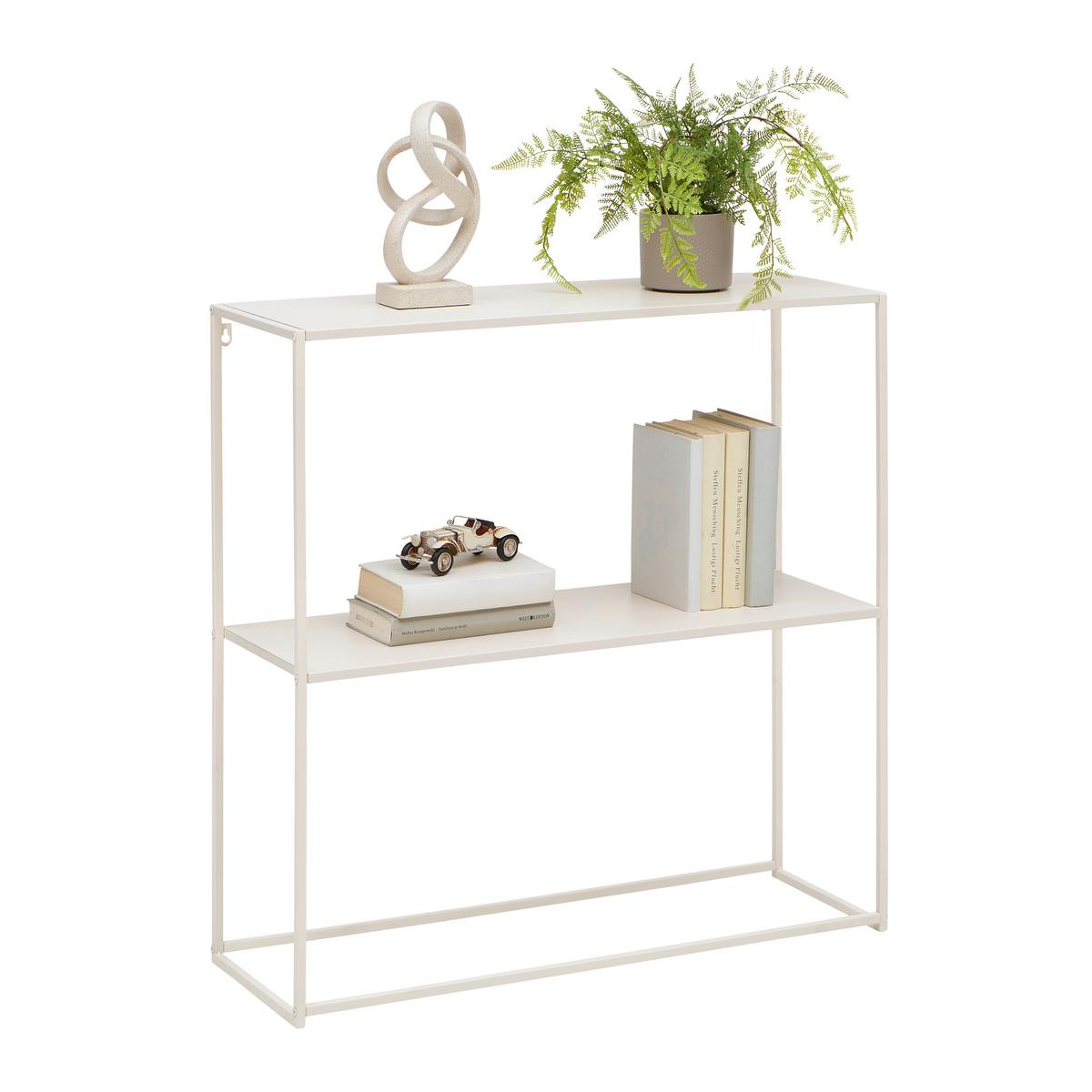 REGÁL CHLOE - piesková, Modern, kov (80/80/27cm) - Mömax