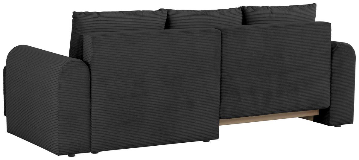Ecksofa Jonilz Schwarz S: 250x151 Cm - Schwarz, Design, Textil (250/151cm) - MID.YOU