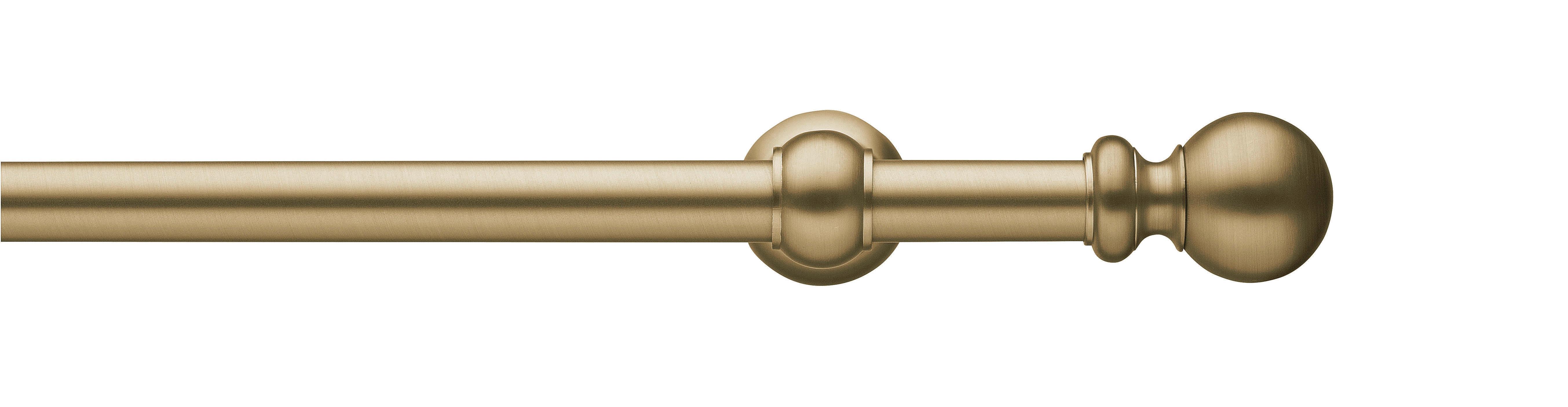 Vorhangstange Bronzefarben L: 180 cm - Bronzefarben, KONVENTIONELL, Metall (180cm)
