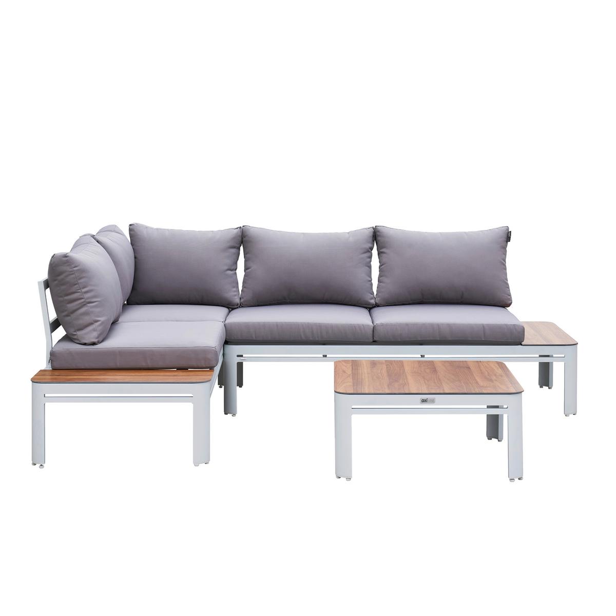 Dining-Loungeset Eos - Eichefarben/Braun, Basics, Metall (226/157/65cm) - Ambia Garden