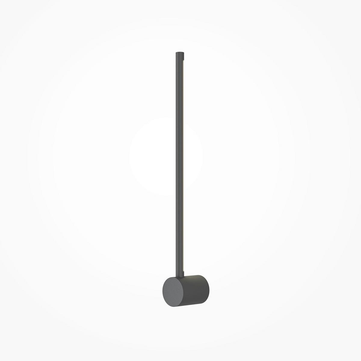 Wandleuchte Light Stick - Schwarz, MODERN, Metall (9/7/60cm) - MAYTONI