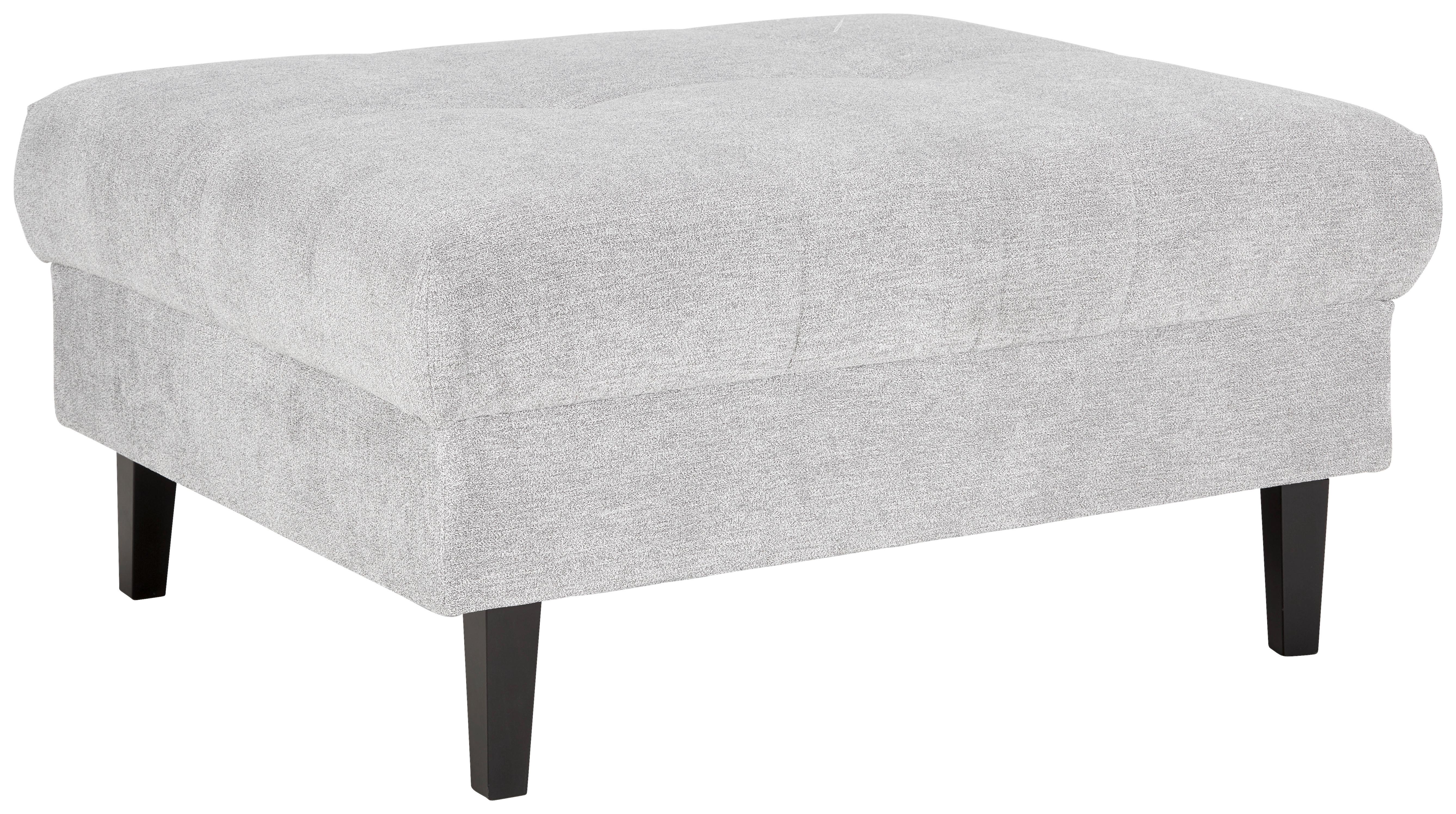 Taburetka BOSTON, sivá, max. 100 kg - čierna/sivá, Konventionell, drevo/textil (93/46/75cm) - Based