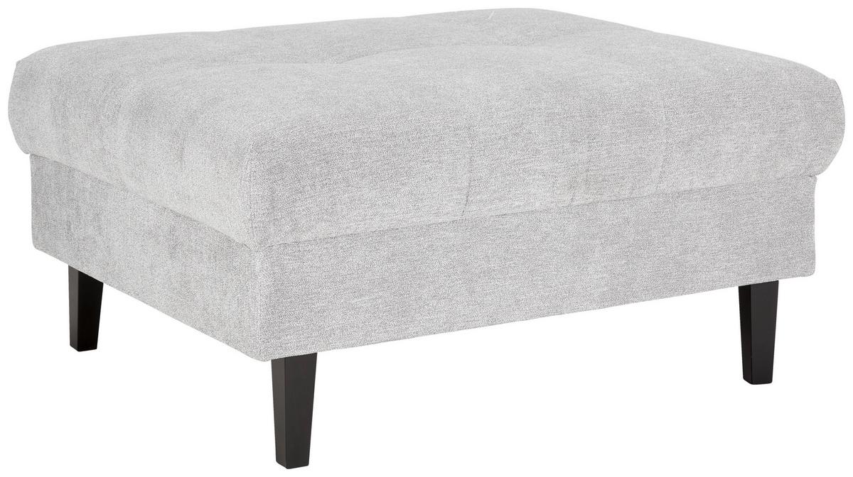 Taburet BOSTON, šedá, max. 100 kg - šedá/černá, Konvenční, dřevo/textil (93/46/75cm) - Based