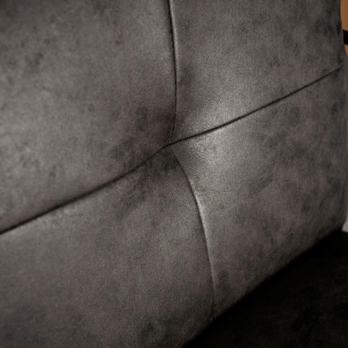 Sessel Bilbao - Anthrazit/Schwarz, MODERN, Textil/Metall (65/80/68cm) - MID.YOU