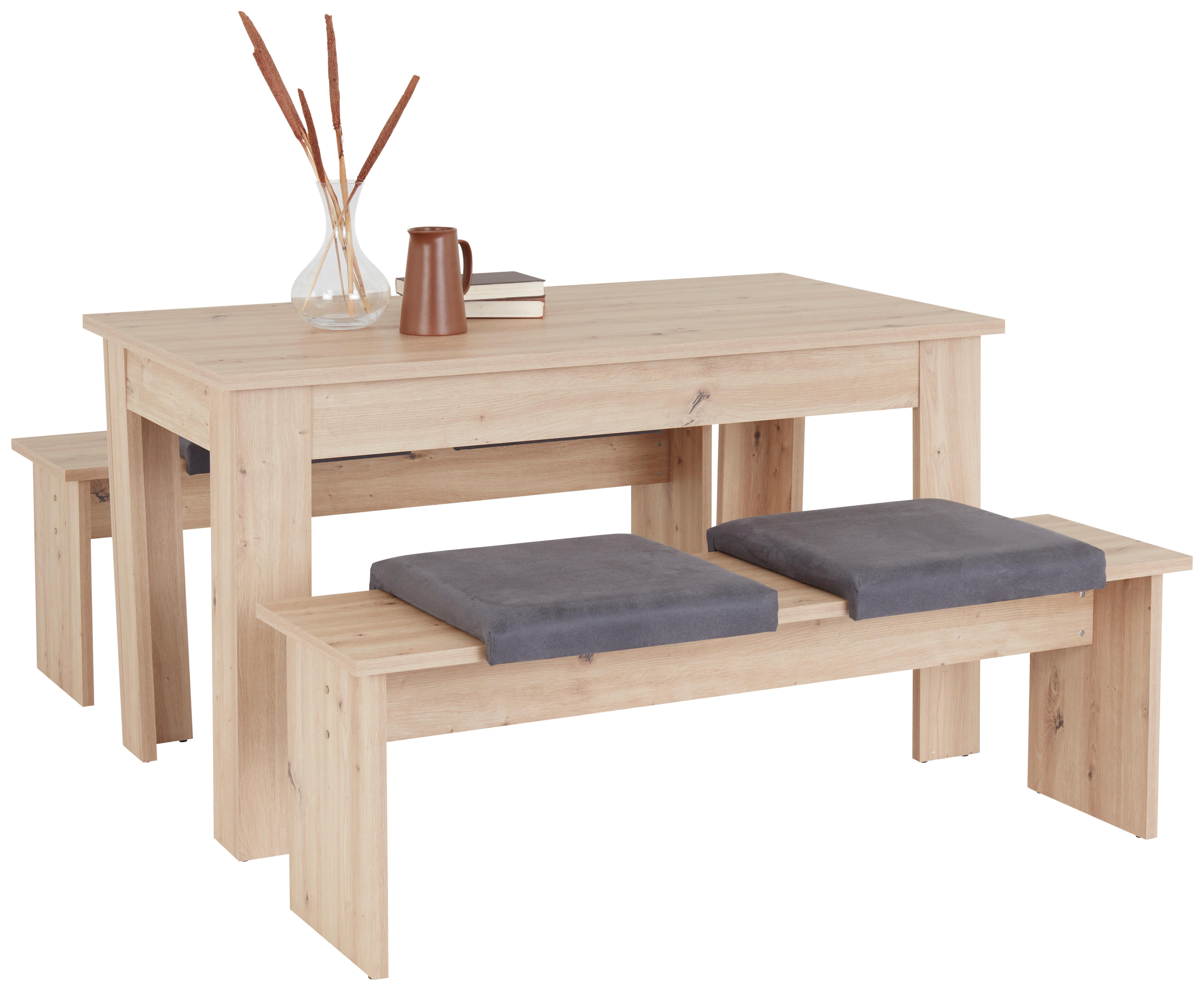 Étkezőgarnitúra Paris Pan 01 - Artisan tölgy, Konventionell, faalapú anyag (137/77/75cm) - Best Price