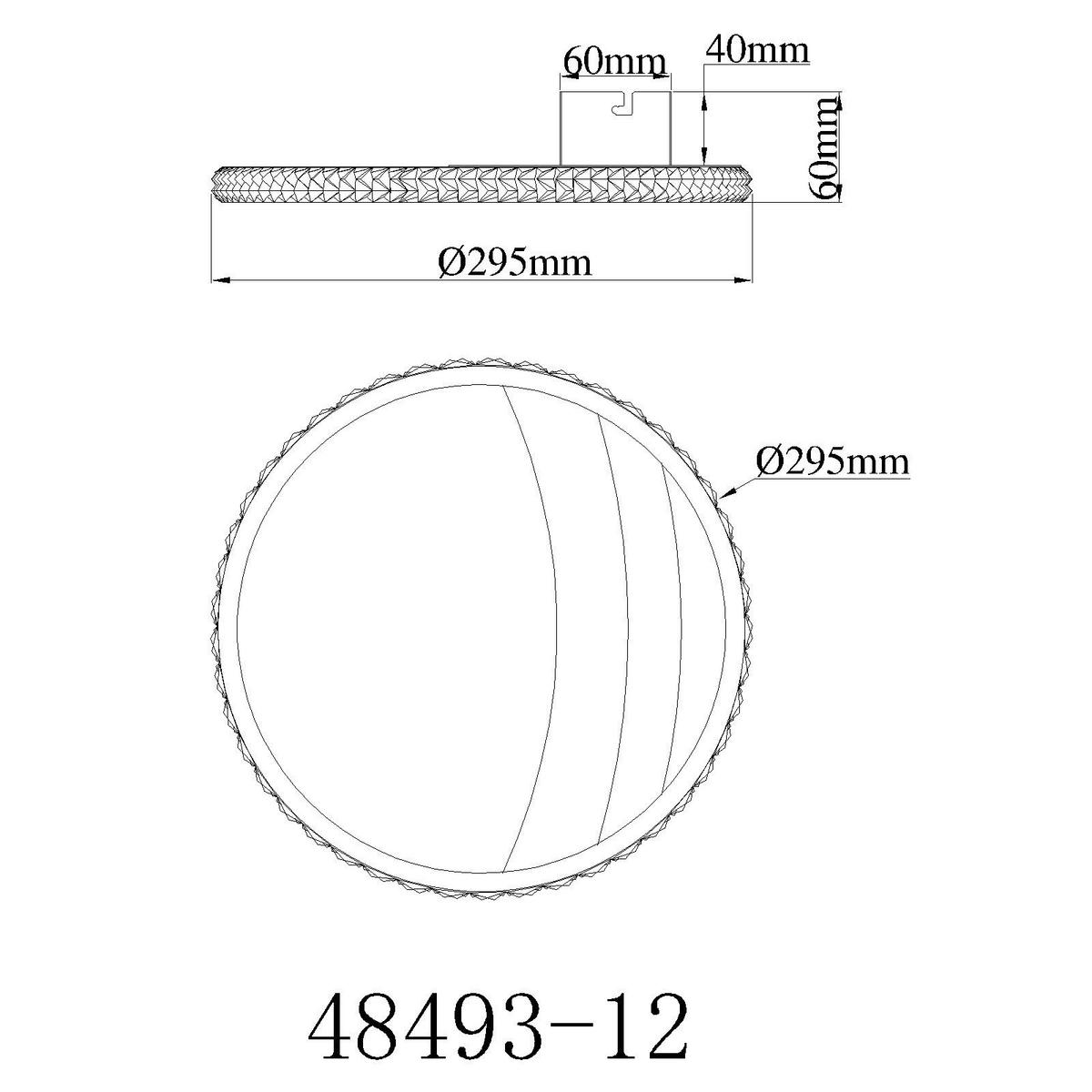 LED-Deckenleuchte Memory-Funktion - Goldfarben/Schwarz, Design, Kunststoff/Metall (29.5/6cm) - Globo