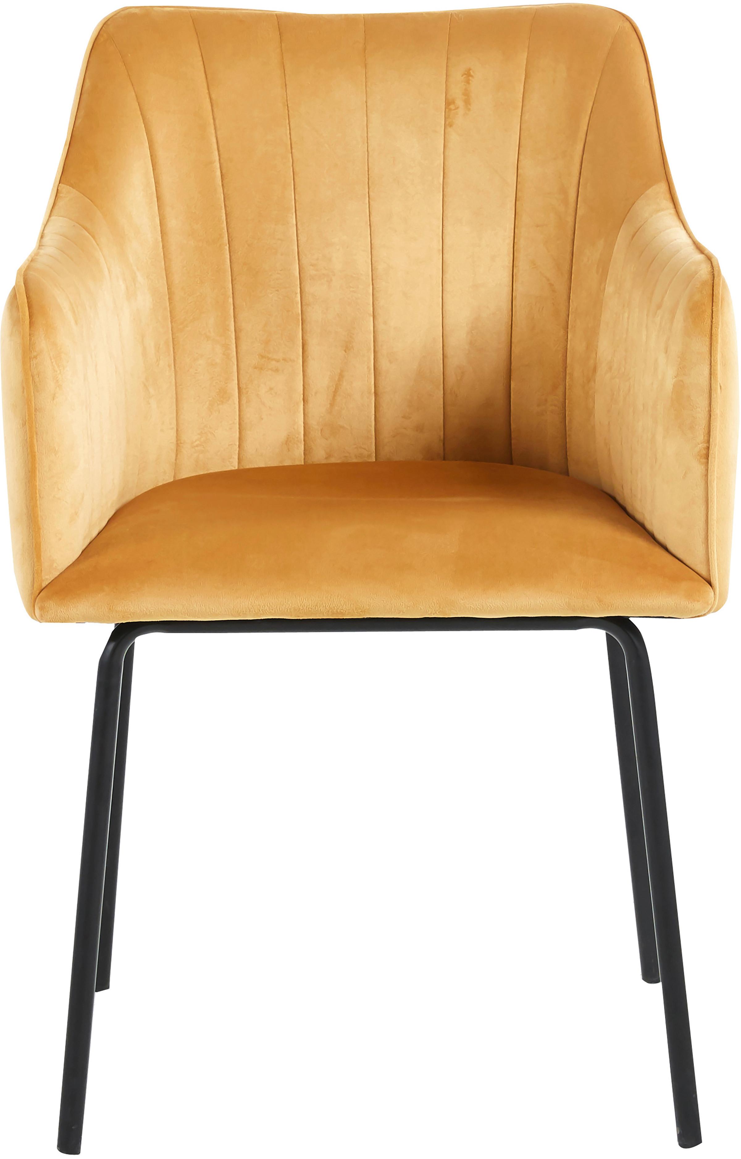 Armlehnstuhl Valia Braun B: 48,5 cm - Schwarz/Braun, Design, Holzwerkstoff/Kunststoff (48,5/84/48cm) - MID.YOU
