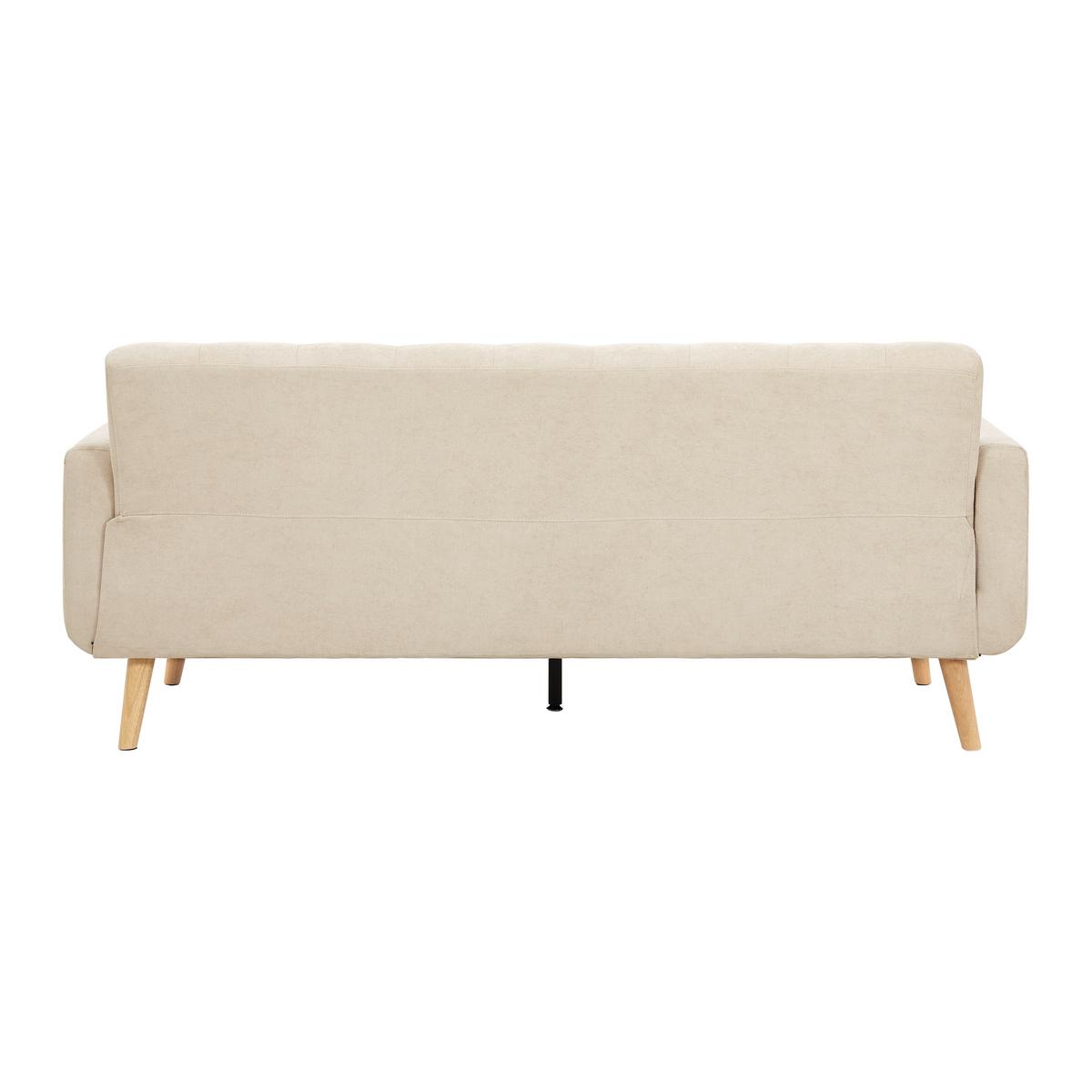 Sedacia súprava TAMARA béžová - prírodná farba/béžová, Modern, drevo/textil (198/83/143cm) - Bessagi Home