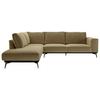 Ecksofa Isolde - Beige/Goldfarben, Design, Holz/Textil (200/293cm) - MID.YOU