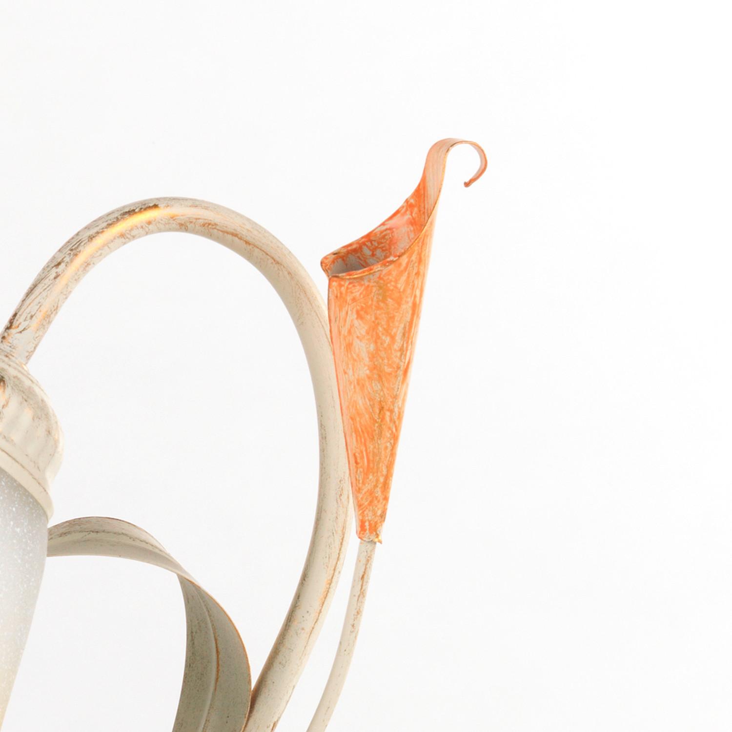Tischleuchte 4722/L - Weiß, Natur, Metall (25/31cm)