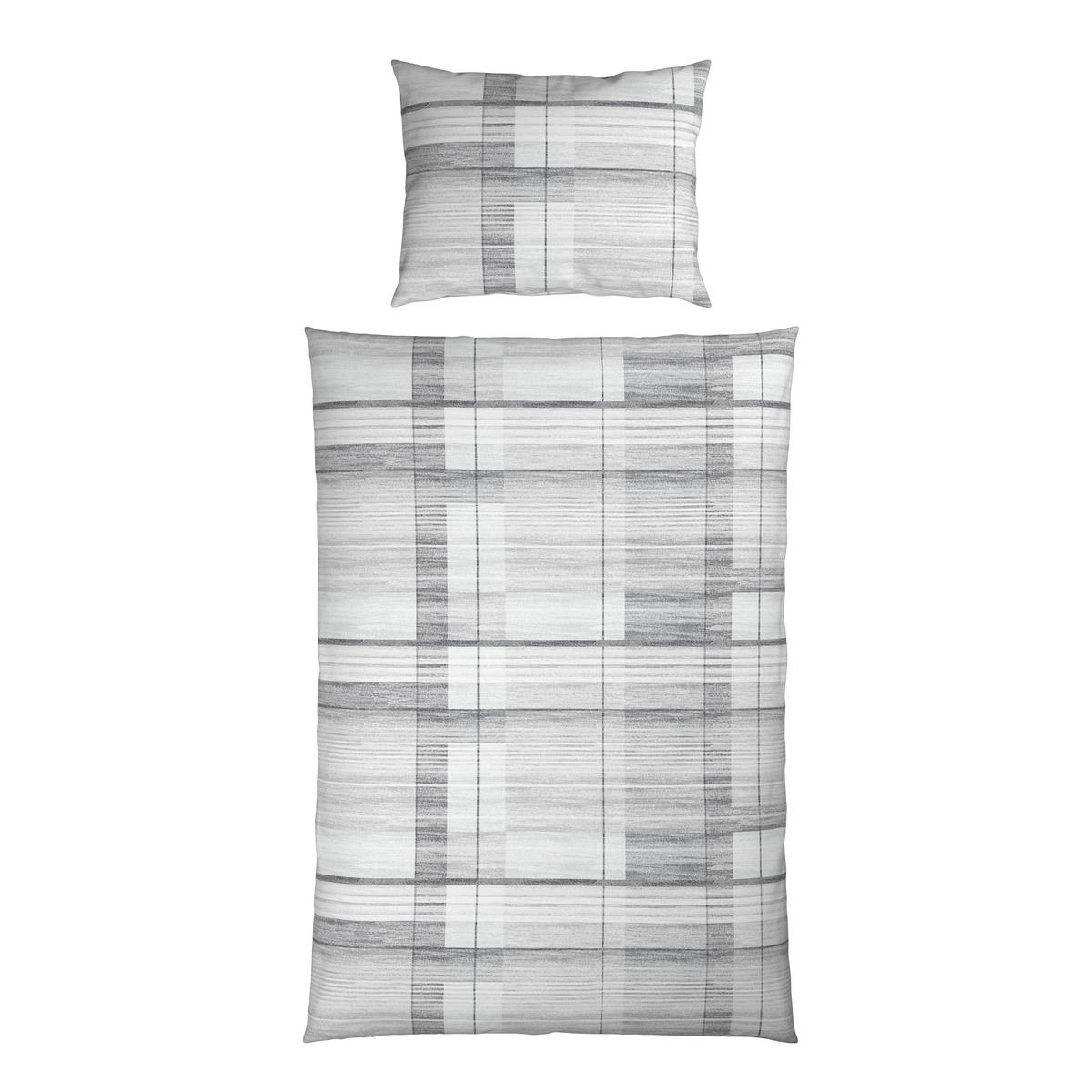 Bettwäsche Elke - Grau, KONVENTIONELL, Textil - Ondega