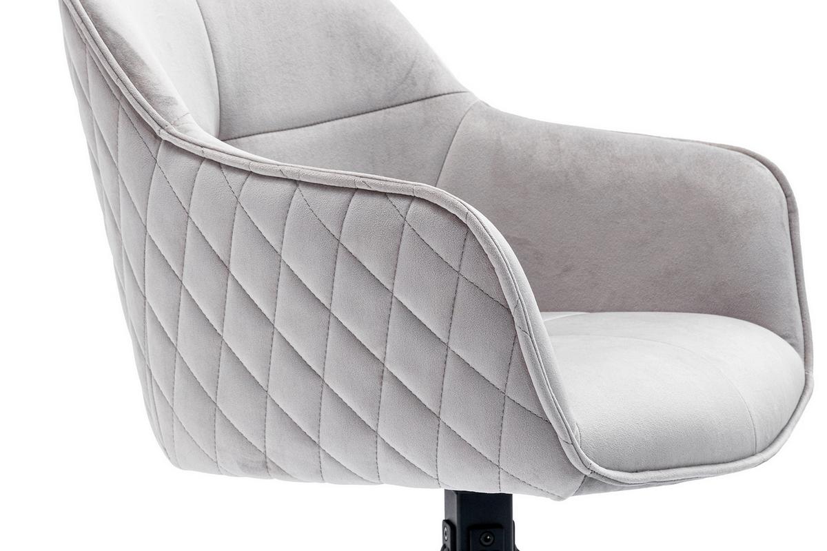 Armlehnstuhl Hellgrau B: 59 Cm - Hellgrau/Schwarz, MODERN, Textil/Metall (59/83/60cm) - Livetastic