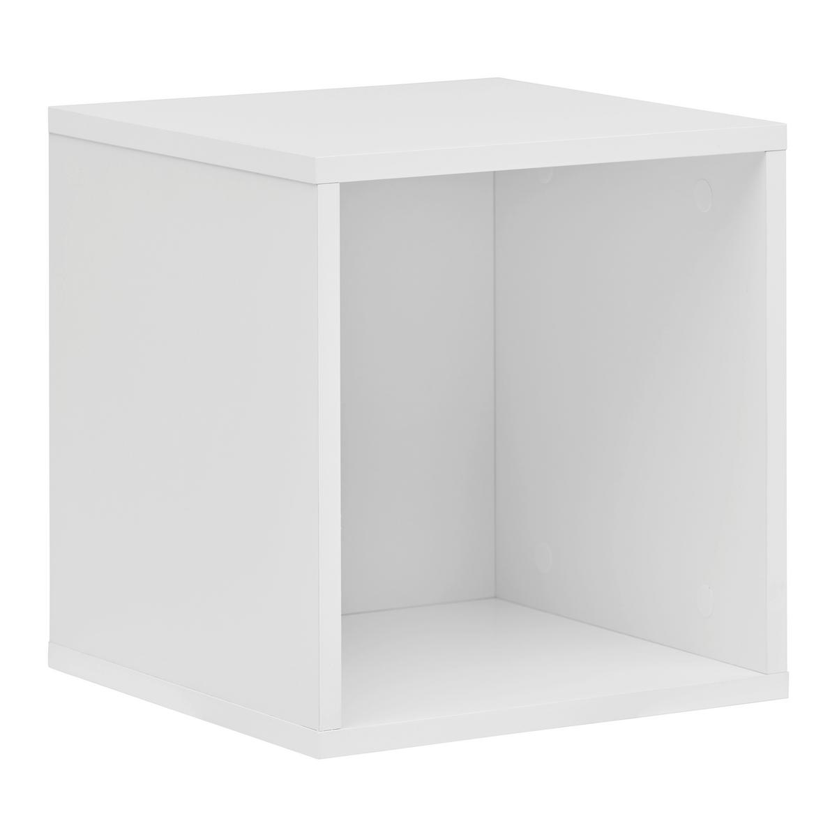 BOX LUGO - bílá, Moderní, kompozitní dřevo (35,2/35,2/34,4cm) - Mömax