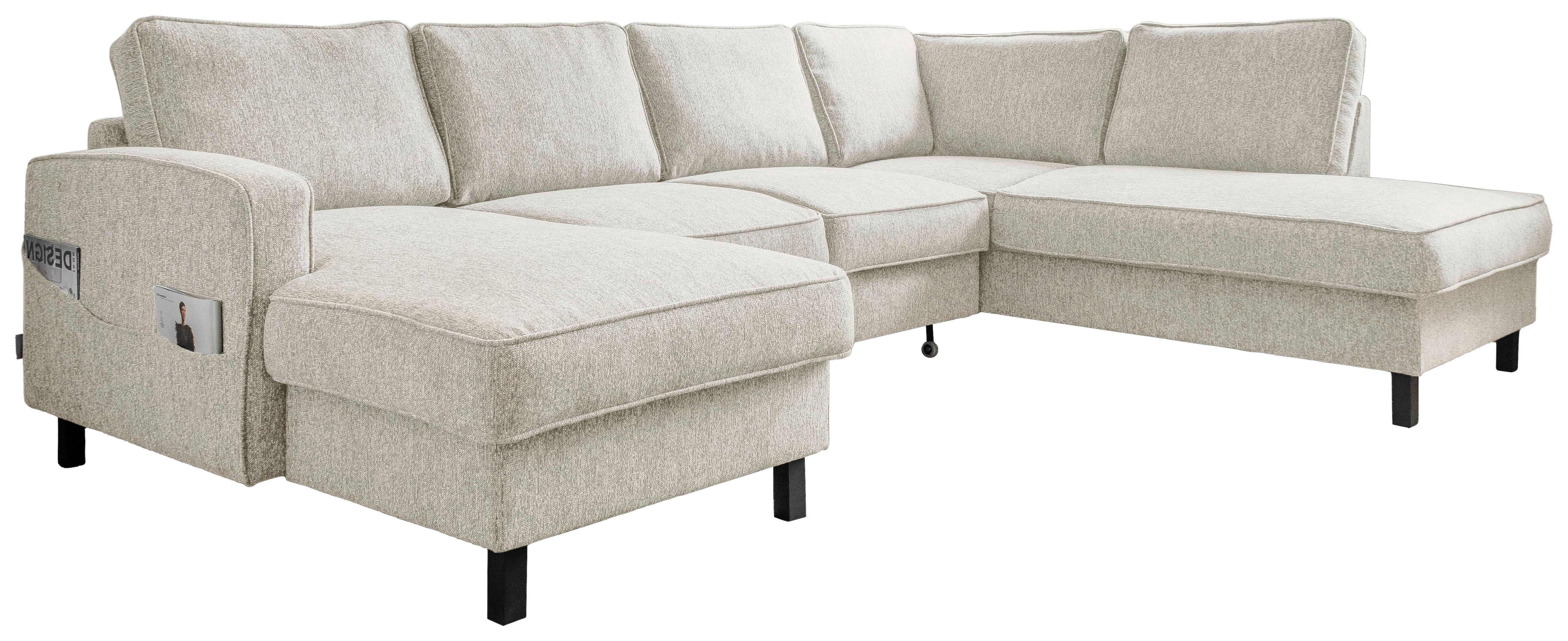 Wohnlandschaft Molly Beige U: 148x298x198 cm
