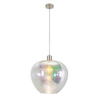 ZÁVĚSNÉ SVÍTIDLO RENI - průhledné/vícebarevná, Moderní, kov/plast (40/120cm)