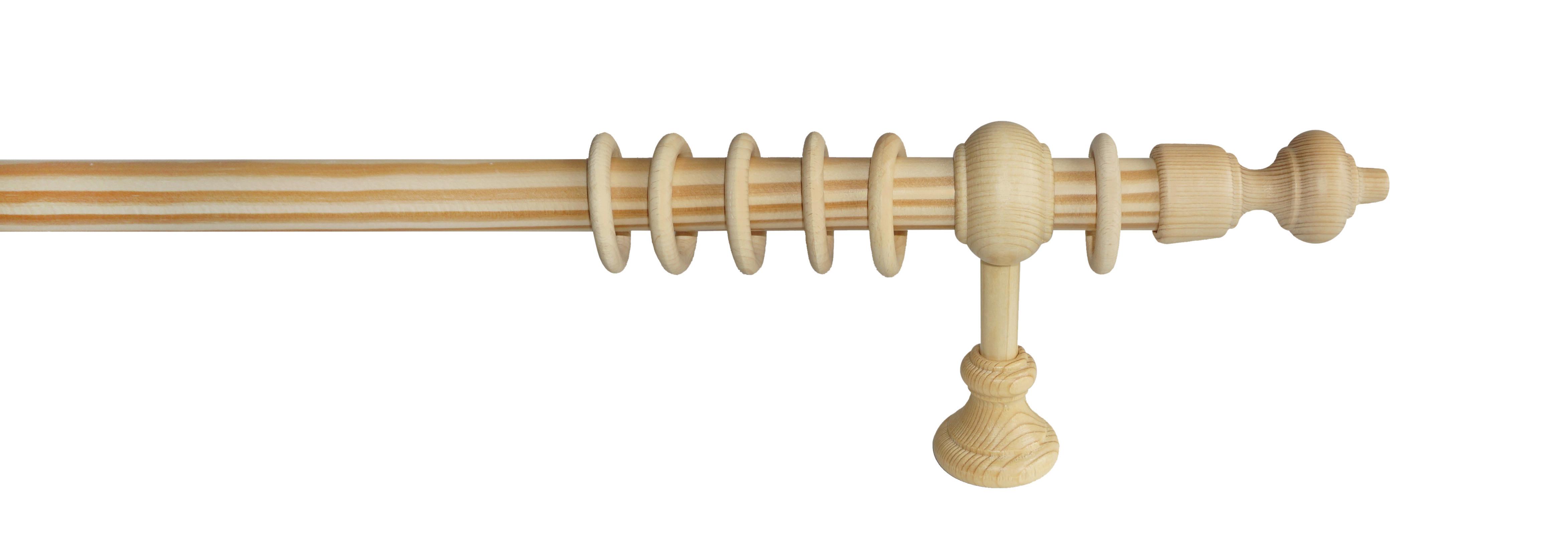 Rundstangengarnitur Benno Holz/Kieferfarben L: 140 cm - Kieferfarben, KONVENTIONELL, Holz (140cm) - Ondega