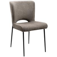 Stuhl Tom 70a - Schwarz/Grau, MODERN, Textil/Metall (49/83,5/59,5cm) - MID.YOU