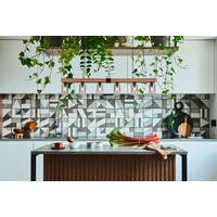 Hängeleuchte Hadera 6-flammig Höhenverstellbar Mit Rauchglas - Dunkelbraun/Schwarz, Natur, Glas/Holzwerkstoff (140/10/120cm) - Globo