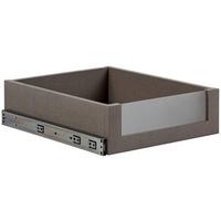 ZÁSUVKA UNIT - jílová barva, Moderní, kompozitní dřevo/sklo (42,4/12/45cm) - Ondega