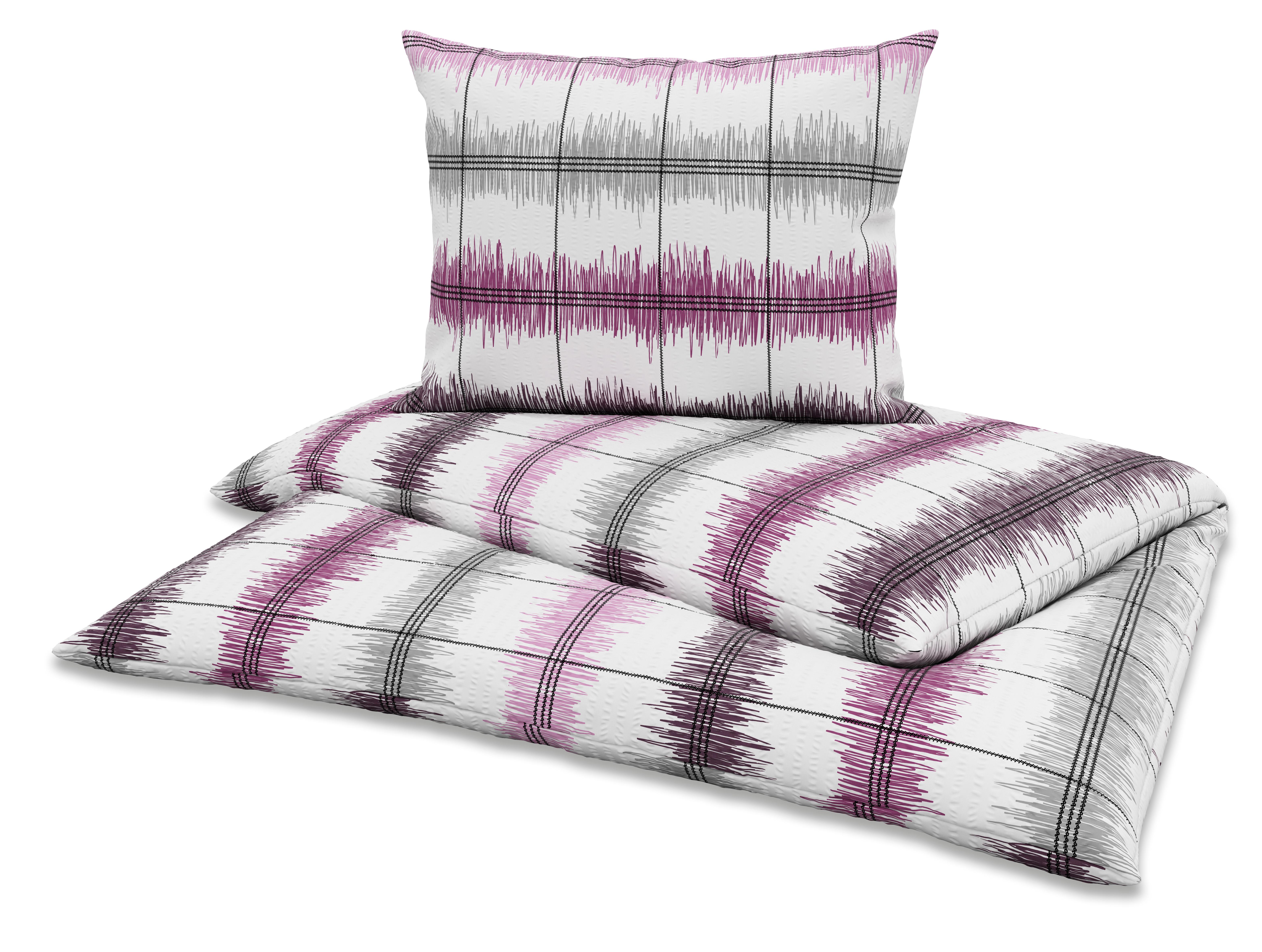 Luca Bessoni Seersucker Bettwäsche 140x200 cm Aurelia Baumwolle