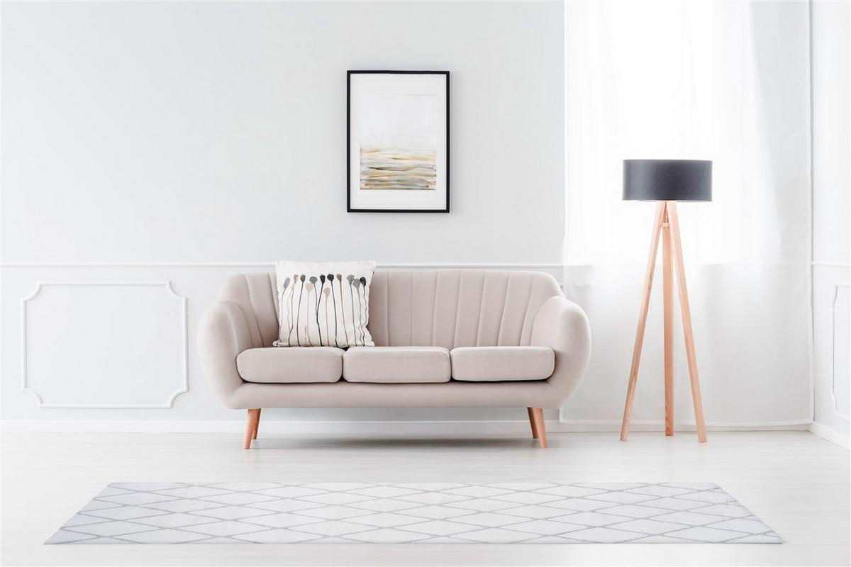 Teppich Grau, Weiß Vivica 225, Bxl: 80x250 Cm - Weiß/Grau, KONVENTIONELL, Textil (80/250cm)