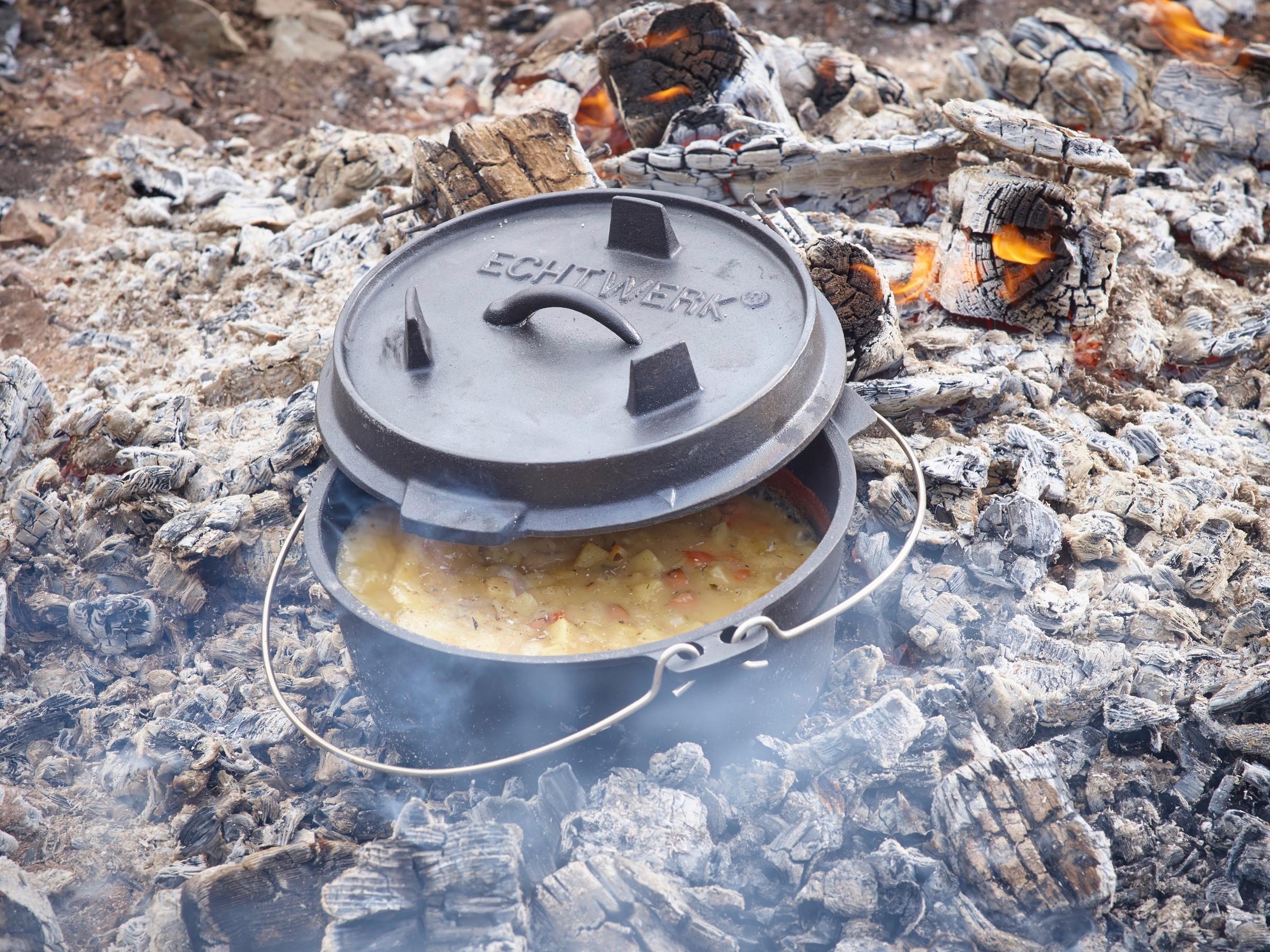 Dutch-Oven-Set Ew-Ge-1225 - Schwarz, Basics, Metall (31,5/31,5/21cm) - Echtwerk