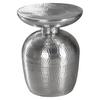 Beistelltisch Orientalisch Rund Delyla, Silberfarben - Silberfarben, LIFESTYLE, Metall (36,5/36,5/46cm) - MID.YOU