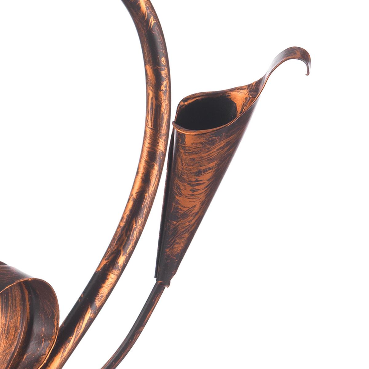 Tischleuchte 4722/Lb - Bronzefarben/Weiß, Natur, Metall (25/31cm)