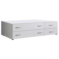 Schubladenbox B: 121 Cm Joe Weiß - Weiß, Basics, Holzwerkstoff (121/33/51cm)
