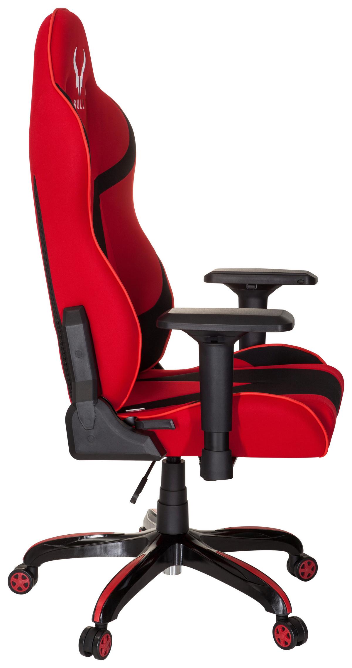 Gamingstuhl Promoter Ii Rot/schwarz - Rot/Schwarz, MODERN, Kunststoff/Textil (74/133/67cm) - MID.YOU