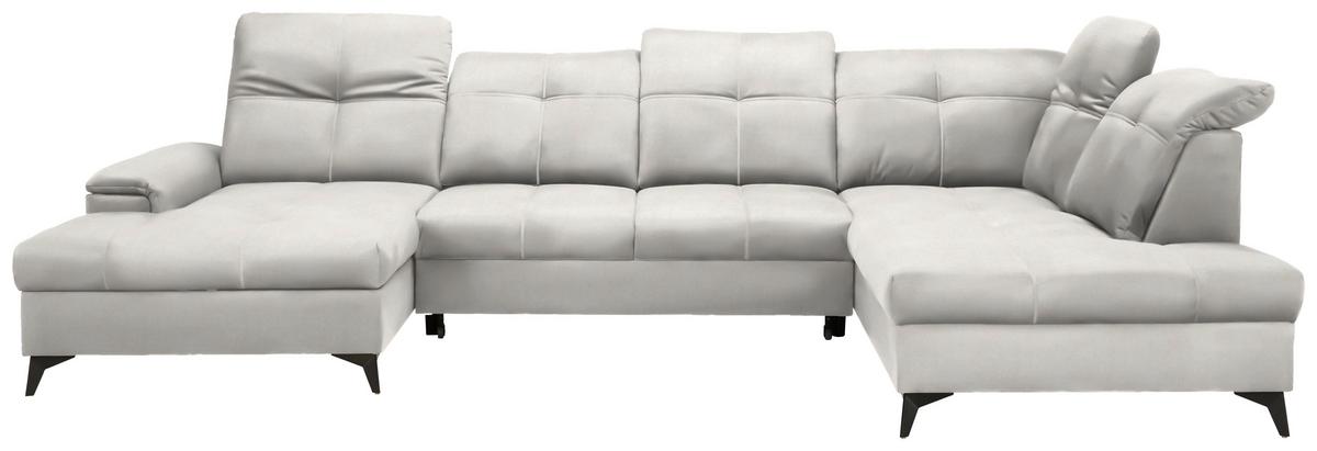 Rohová sedačka U SIERRA, pravá, béžová CLOUD - černá/béžová, Moderní, kov/textil (181/364/230cm) - Mömax