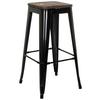 Barhocker Vantaggio High Schwarz B: 44cm - Schwarz, MODERN, Holz/Metall (44/77/44cm) - MID.YOU