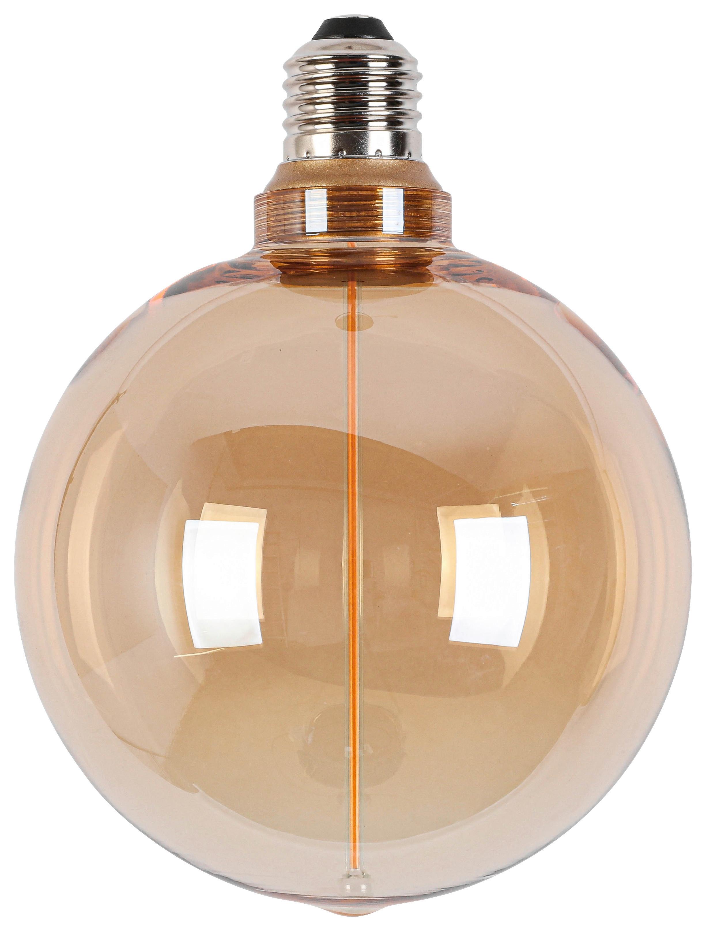 LED ŽÁROVKA C82222MM - jantarové barvy, Konvenční, kov/sklo (12,5/16,6cm) - Modern Living