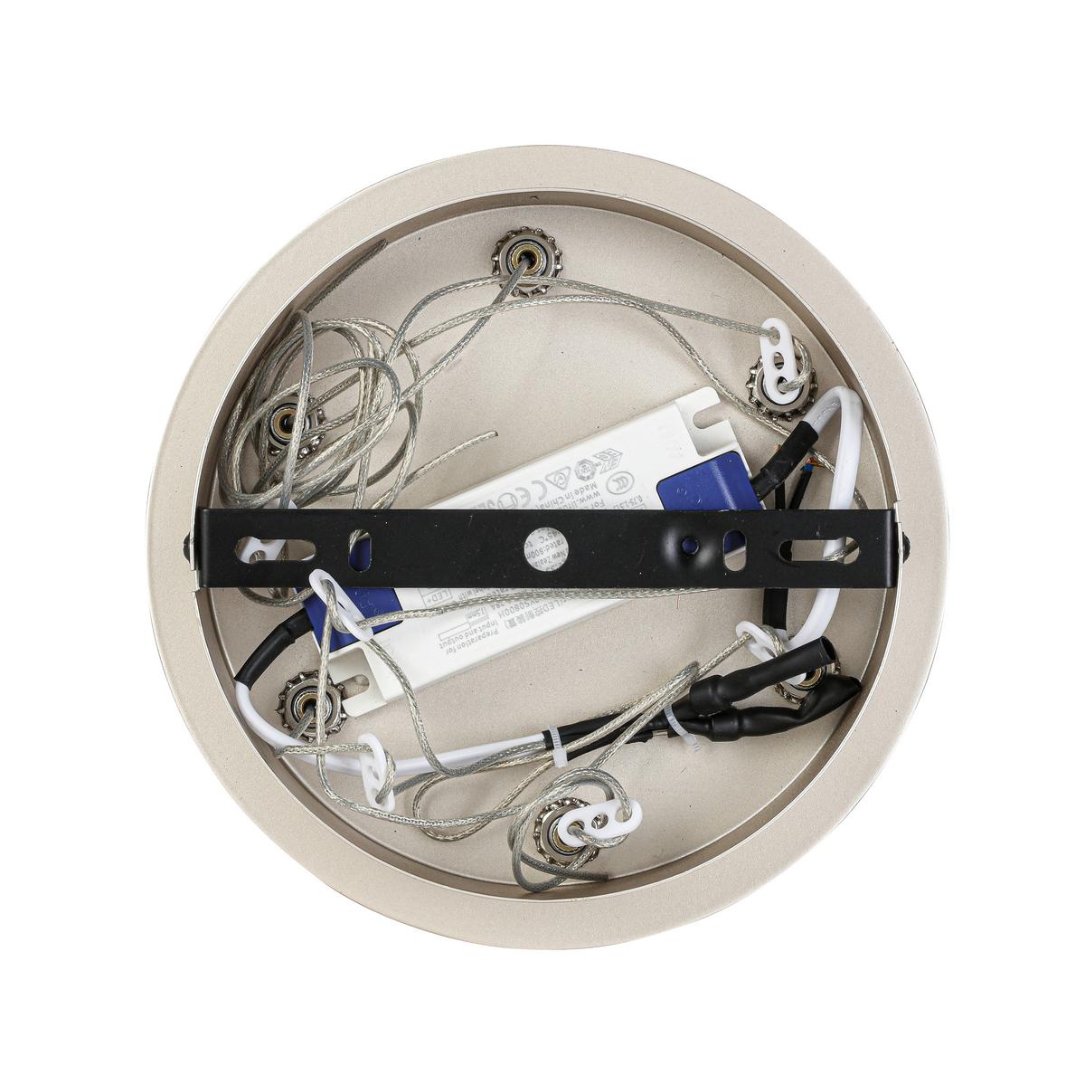 LED-Hängeleuchte Caprice - Champagner, Basics, Kunststoff/Metall (61/120cm) - Luca Bessoni