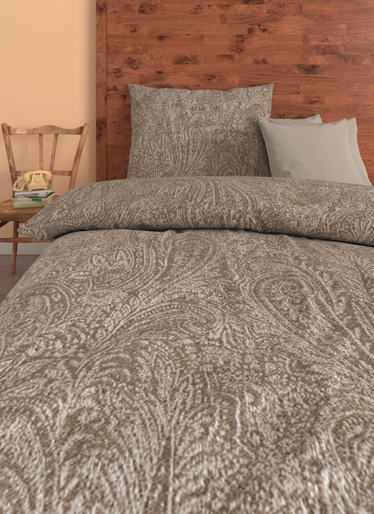 Bettwäsche Kordula - Beige, ROMANTIK / LANDHAUS, Textil - James Wood