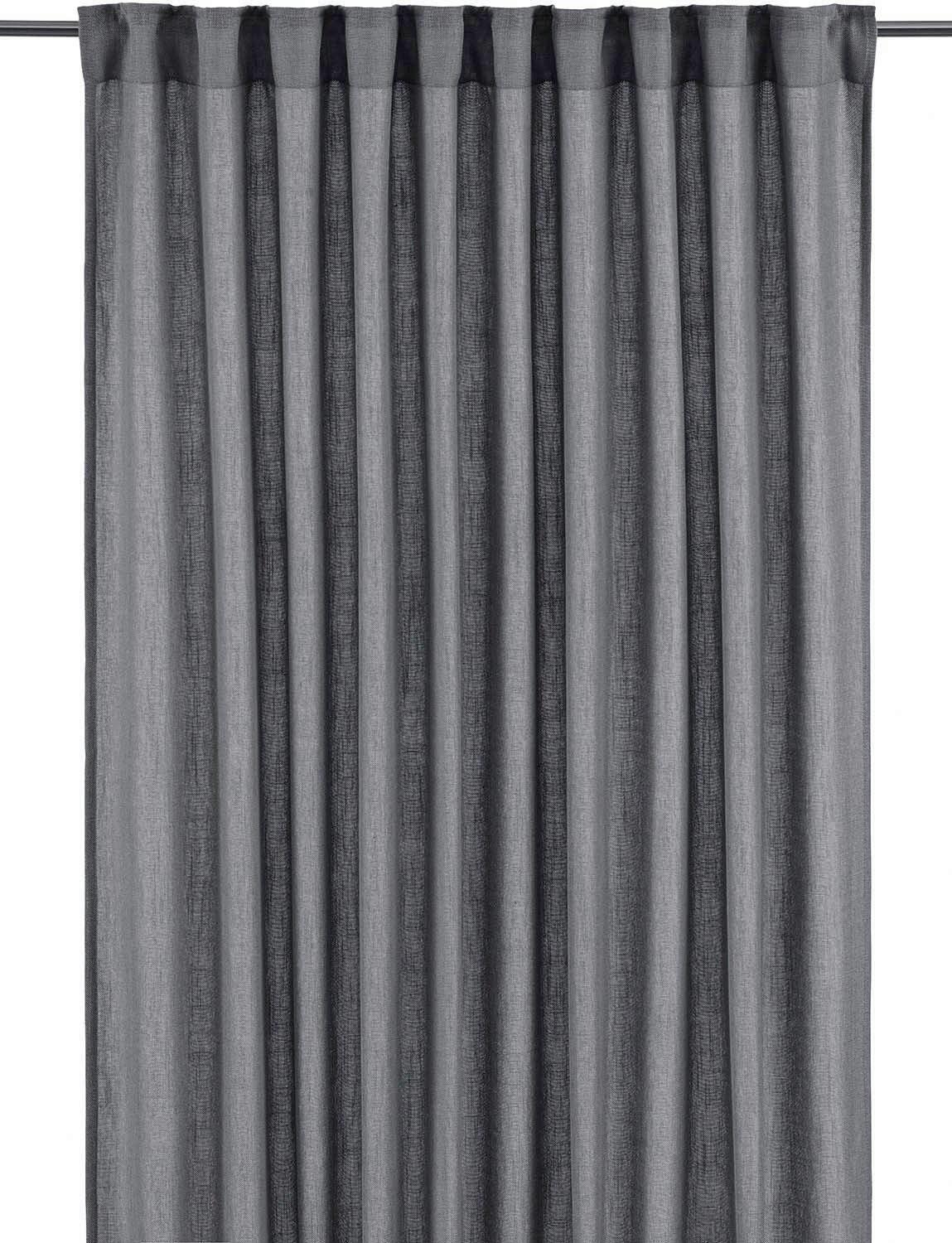 HOTOVÝ ZÁVES CECIL - sivá, Basics, textil (145/260cm) - Svanefors