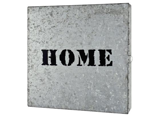 Schlüsselkasten Home B: ca. 25 cm - Zinkfarben, Basics, Metall (25/25/5cm) Schlüsselkasten Home B: ca. 25 cm - Zinkfarben, Basics, Metall (25/25/5cm)