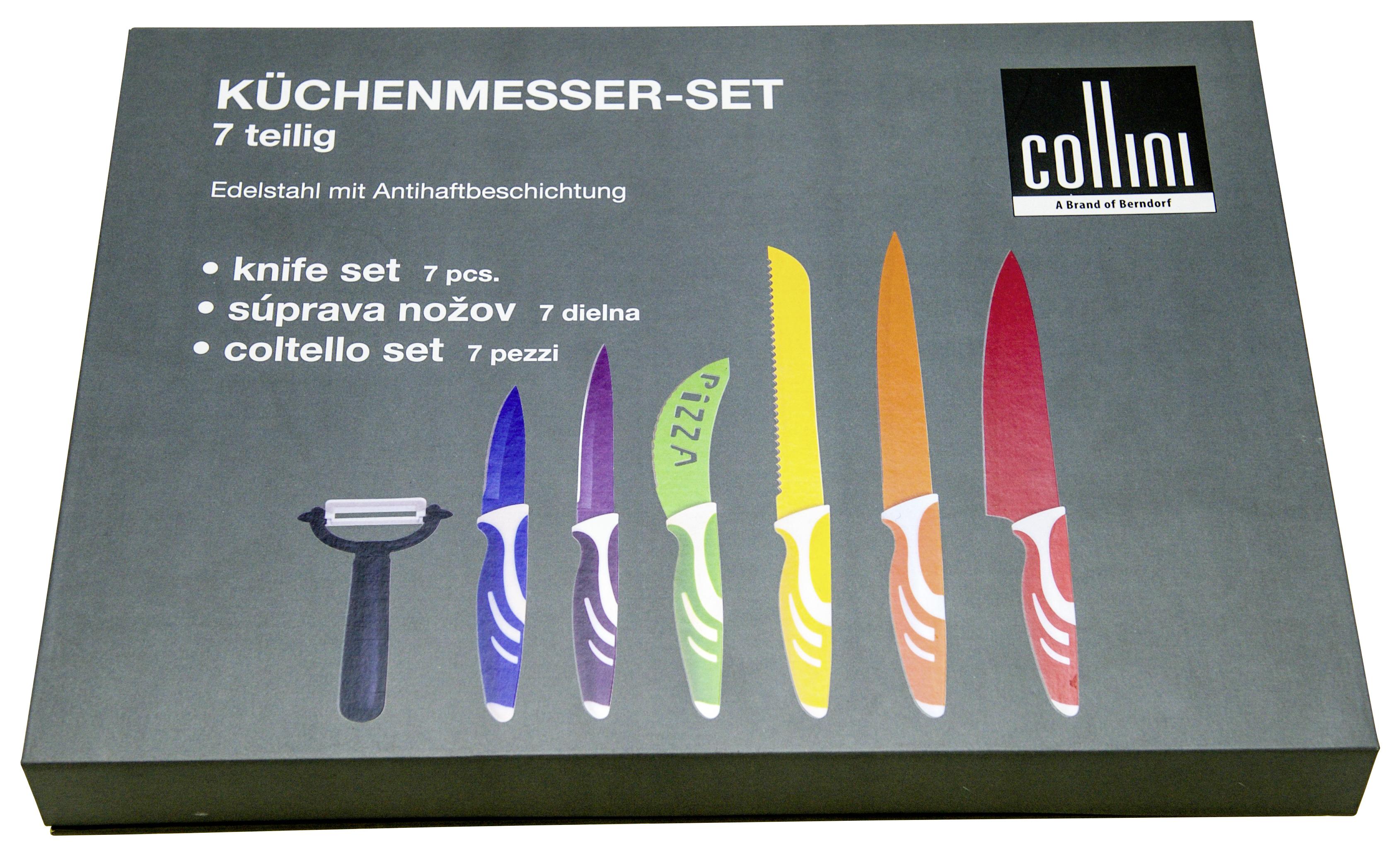 Messerset Collini 7-teilig Metall - Multicolor, MODERN, Metall (370/3,5/27,2cm) - Collini