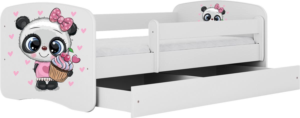 Kinder-/Juniorbett Babydreams inkl. Matratze 80x160 - Birkefarben/Weiß, MODERN, Holz/Holzwerkstoff (80/160cm) - MID.YOU