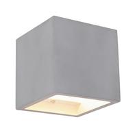Wandleuchte 55011w4 - Grau, Design, Stein (11,5/11,5/11,5cm) - Globo