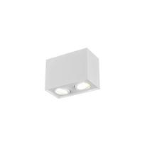 Aufbauleuchte Biscuit Eckig B: 17,8 Cm Weiß Max. 35 W - Basics (17,8/12,5/9,6cm) - Trio Leuchten
