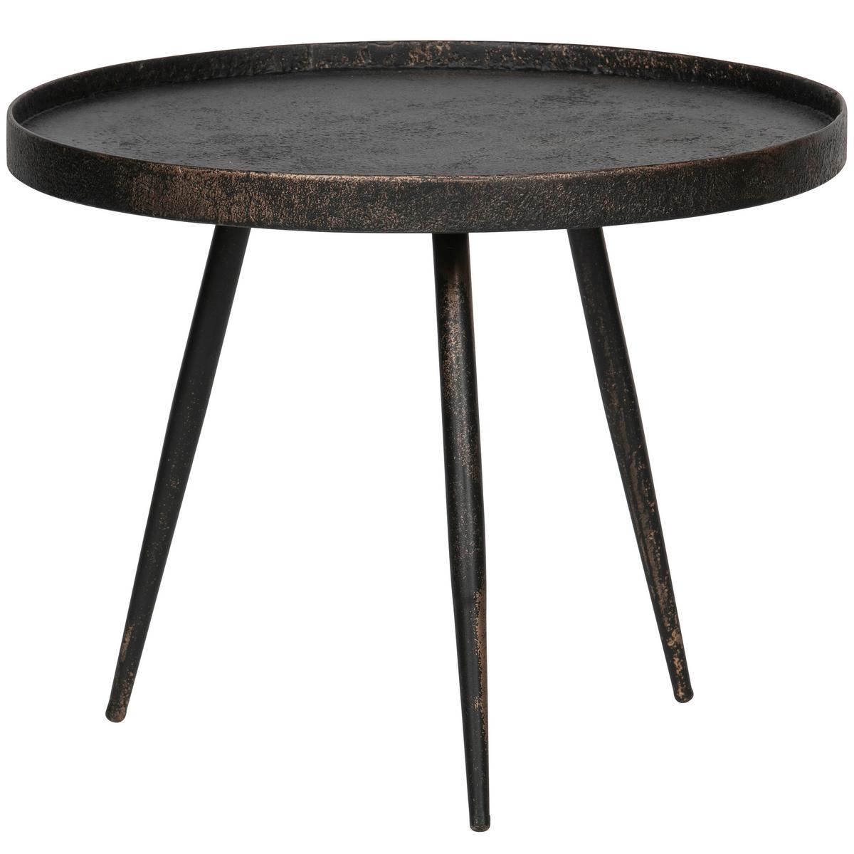 Beistelltisch Bounds Gold/Zinkfarben L: 58cm - Goldfarben/Zinkfarben, Design, Holzwerkstoff/Metall (58/58/44cm) - Livetastic
