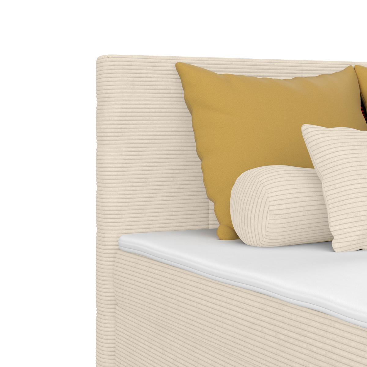 Kárpitozott Ágy Adria 140/200cm - Pezsgő, Konventionell, textil/fa (140/200cm)