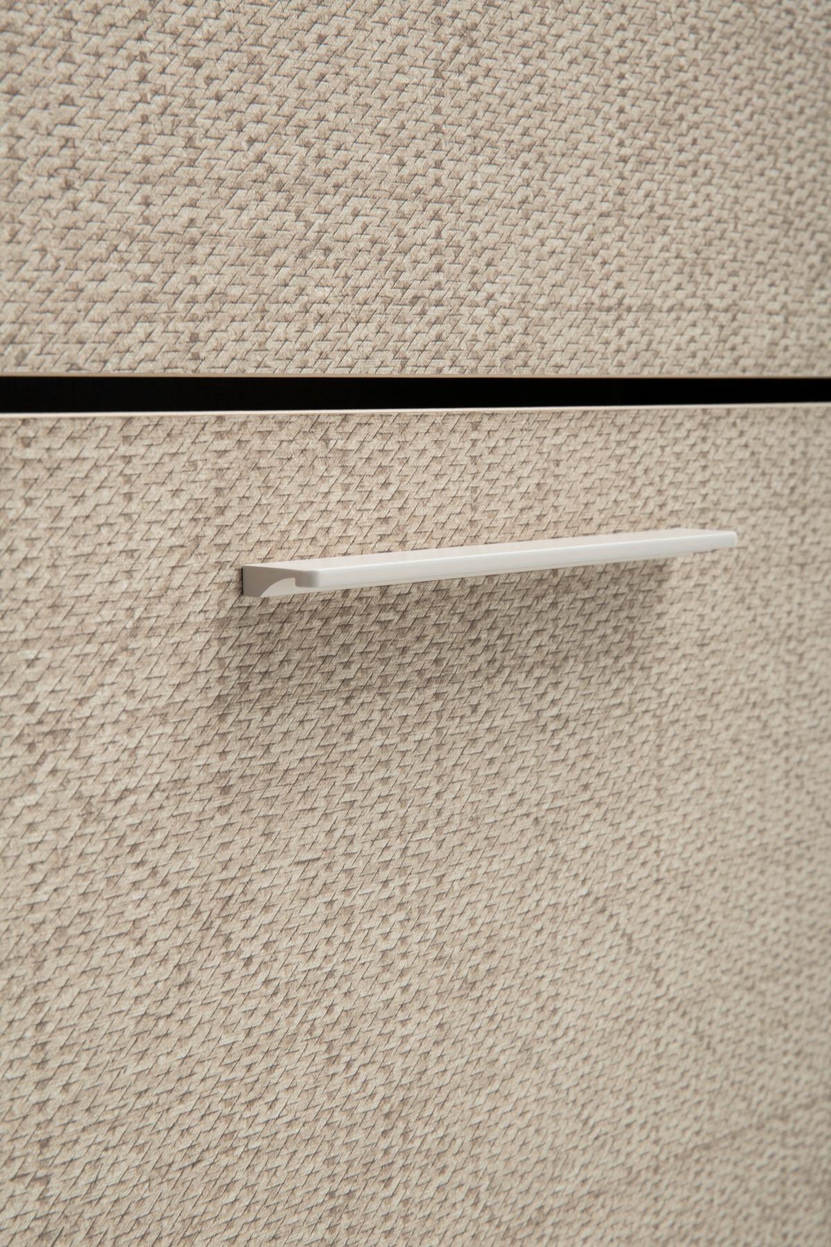 Schuhkipper Edno, Beige 59,8 Cm - Beige/Weiß, Design, Holzwerkstoff/Kunststoff (59,8/85,2/19,55cm) - MID.YOU