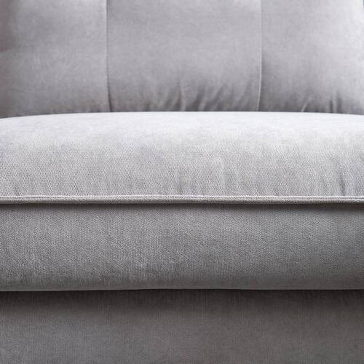 Sedací souprava SANDRO světlešedá - černá/světle šedá, Moderní, kov/dřevo (258/86/82-160cm) - Bessagi Home