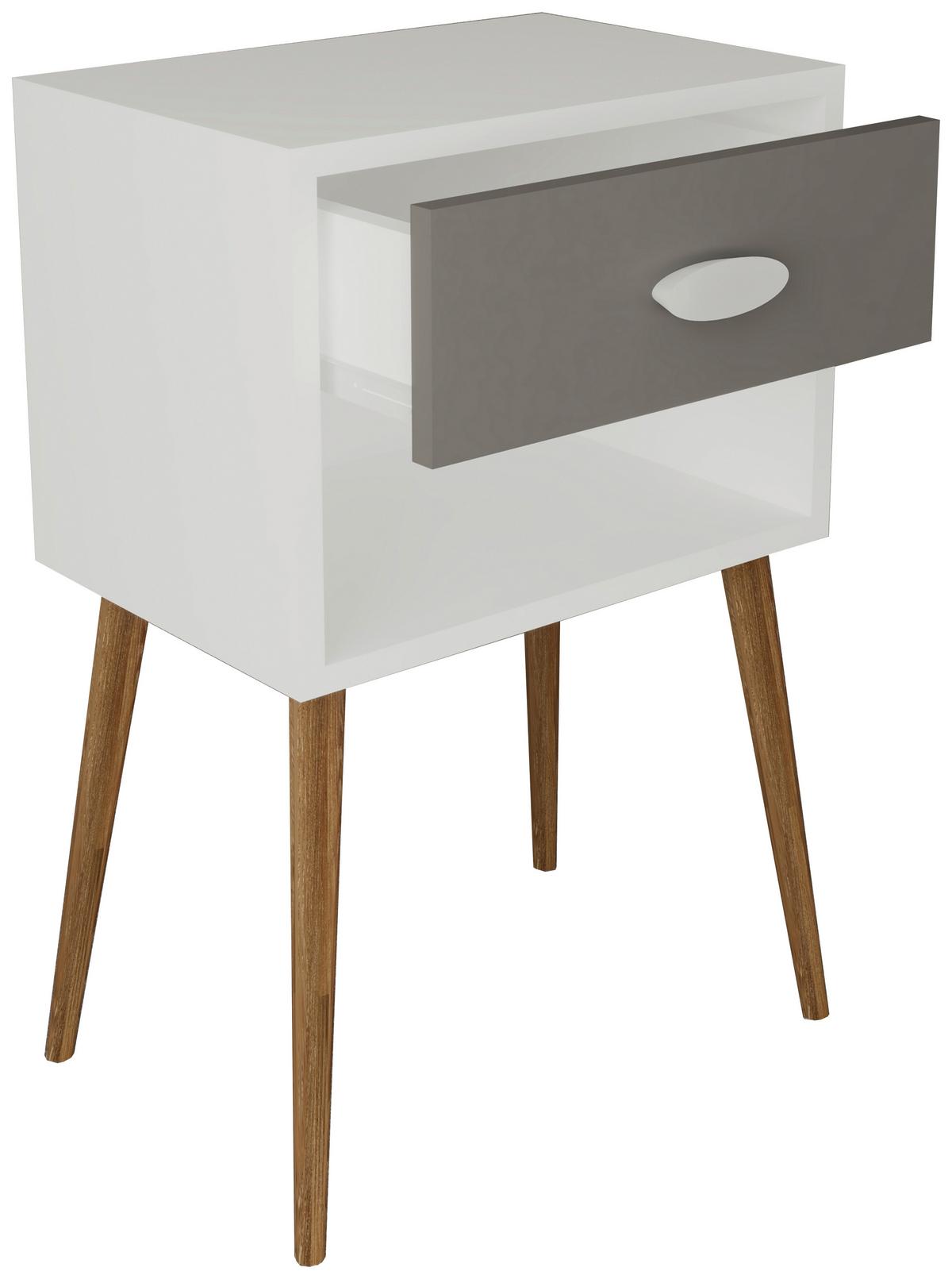 Nachtkästchen Singol XL - Honigeiche/Anthrazit, MODERN, Holzwerkstoff (45/70/30cm) - MID.YOU